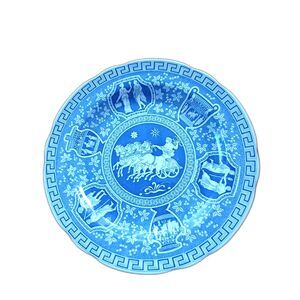 Spode Blue Room Collection dinner plate 10" Greek England chariot design